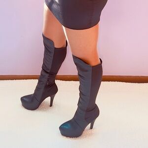 Elegant Black Women's High Heel Boots